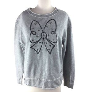 Disney Parks Minnie Bow Gray cut-out‎ SweatShirt S